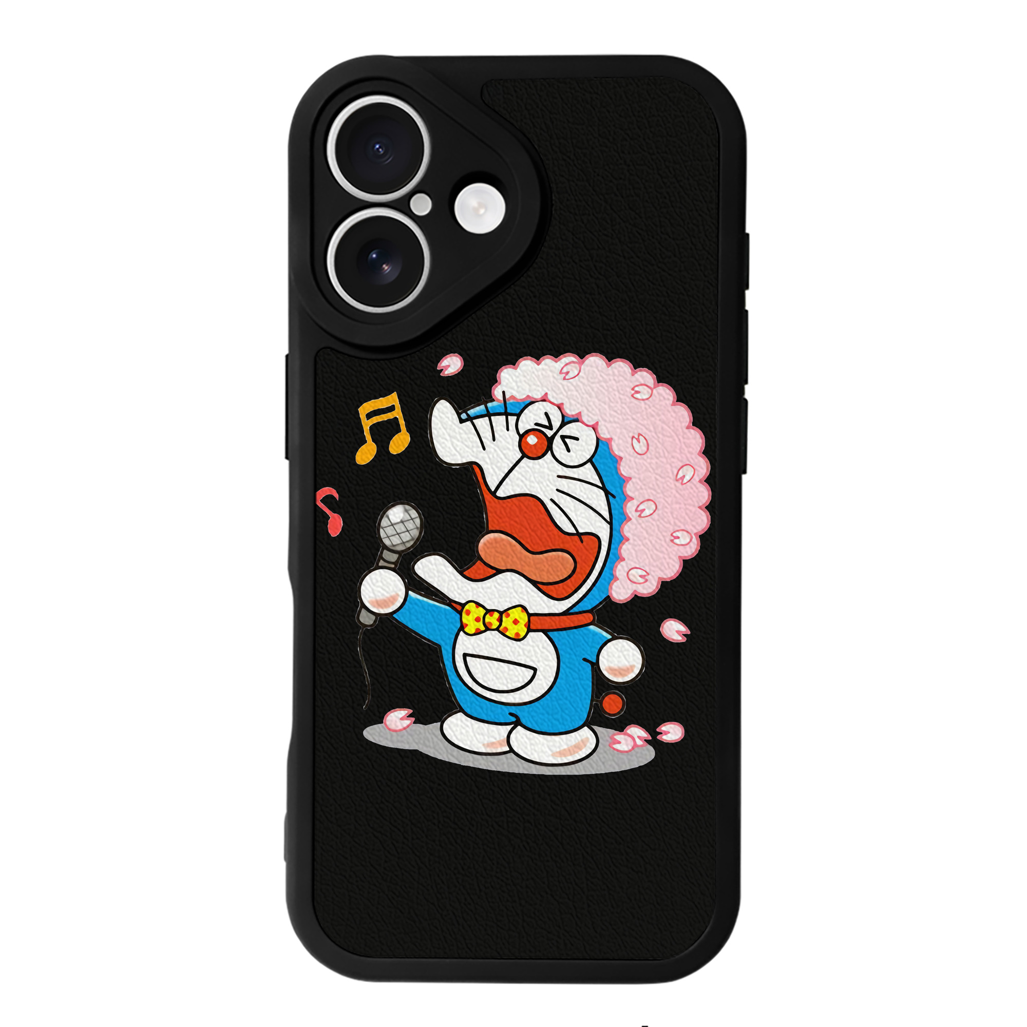 （画像用） ドラえもん Doraemon 【iPhone 16シリーズ対応】シリコンスマホケース（レザー調） 材質：シリコン